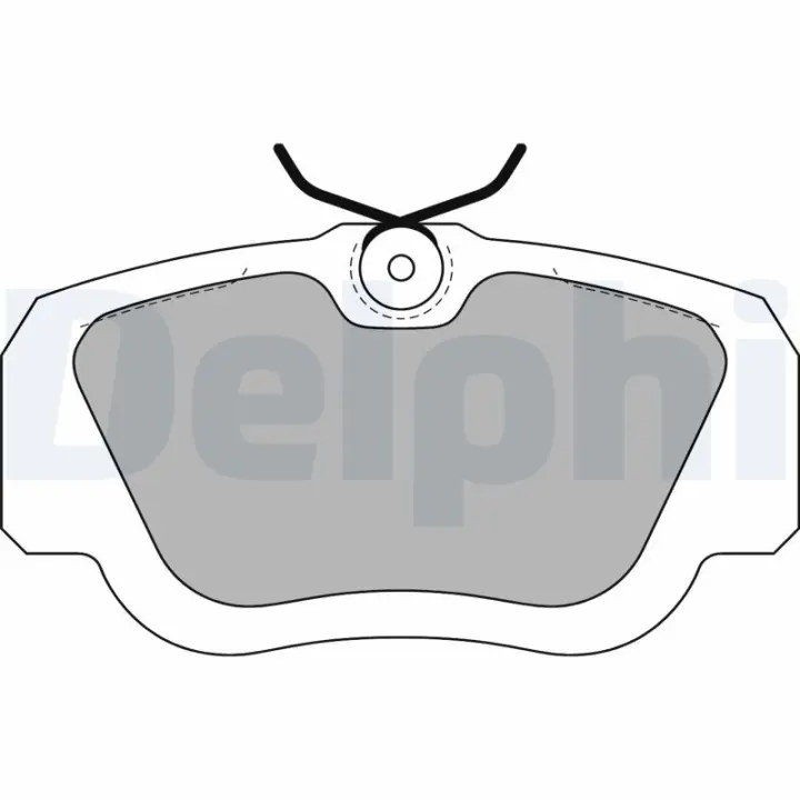 Передние тормозные колодки delphi LP597