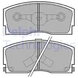 Передние тормозные колодки delphi LP626
