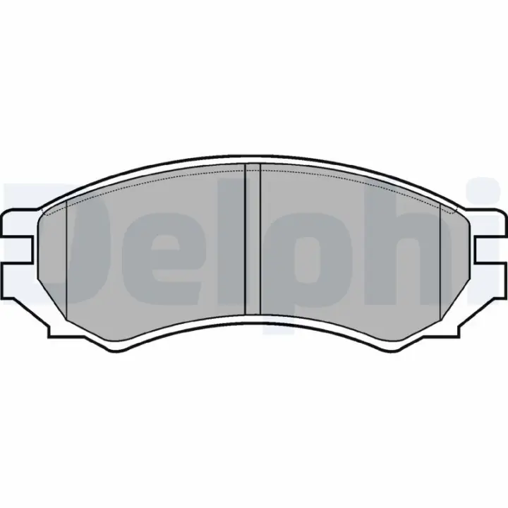 Передні тормозні (гальмівні) колодки Delphi LP670 (фото 1)
