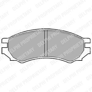 Передние тормозные колодки delphi LP670