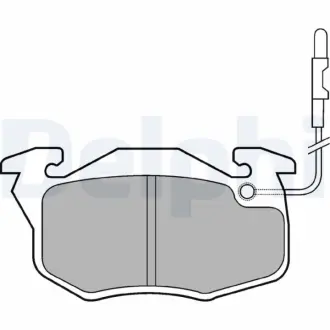 Передние тормозные колодки delphi LP696