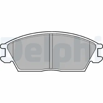 Передние тормозные колодки delphi LP704