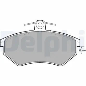 Передні тормозні (гальмівні) колодки Delphi LP778