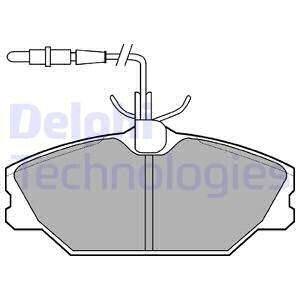 Передние тормозные колодки delphi LP788 на Рено Сценик 1