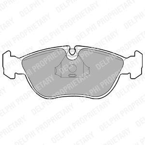 Передние тормозные колодки delphi LP839