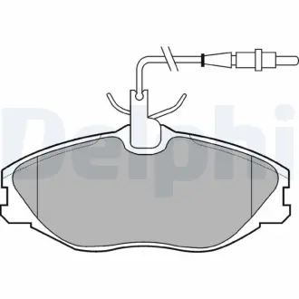 Передні тормозні (гальмівні) колодки Delphi LP986