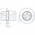 Передний тормозной диск delphi BG2314
