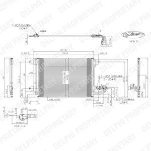 Радиатор кондиціонера delphi TSP0225482