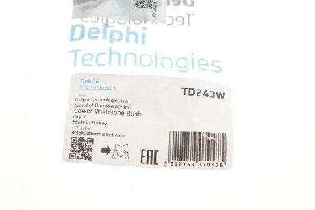 Сайлентблок переднього важеля delphi TD243W