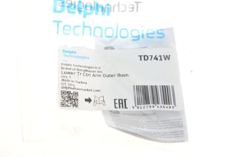 Сайлентблок переднего рычага delphi TD741W