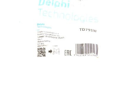 Сайлентблок переднего рычага delphi TD791W