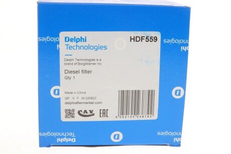 Топливный фильтр delphi HDF559