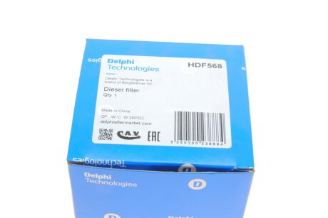 Паливний (топливный) фільтр delphi HDF568