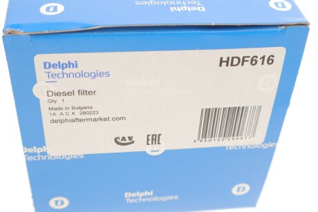 Топливный фильтр delphi HDF616