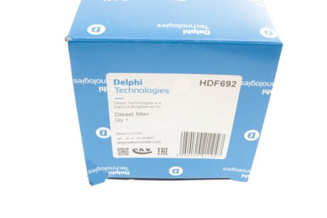 Паливний (топливный) фільтр delphi HDF692