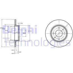 Гальмівний диск delphi BG2466