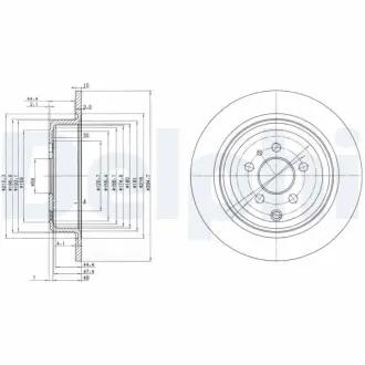 Гальмівний диск Delphi BG3049