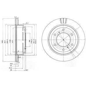 Тормозной диск delphi BG3813