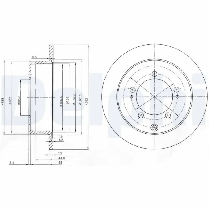 Тормозной диск delphi BG4037