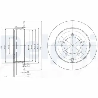 Тормозной диск delphi BG4037