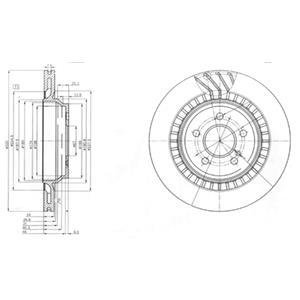 Тормозной диск delphi BG4144