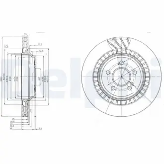 Тормозной диск delphi BG4144