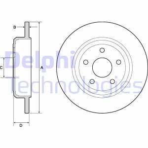 Гальмівний диск delphi BG4772C на Jeep Grand Cherokee