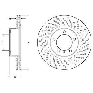 Тормозной диск delphi BG4781C