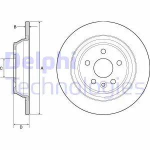 Тормозной диск delphi BG4804C