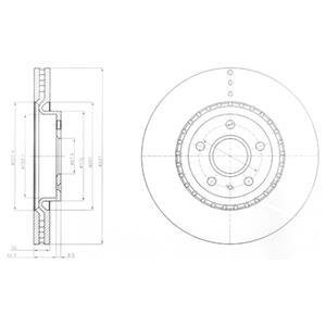 Гальмівний диск delphi BG9068