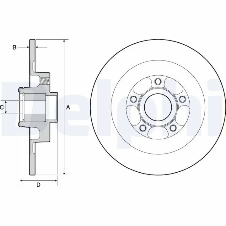Тормозной диск delphi BG9138RSC