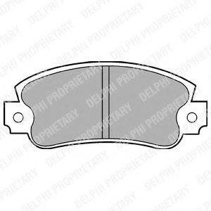 Тормозные колодки delphi LP353