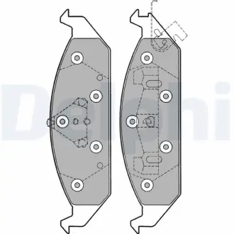Тормозні (гальмівні) колодки Delphi LP1161