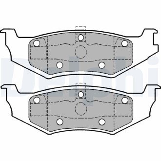 Тормозные колодки delphi LP1162 на Крайслер 300м