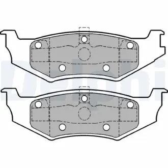 Тормозные колодки delphi LP1162