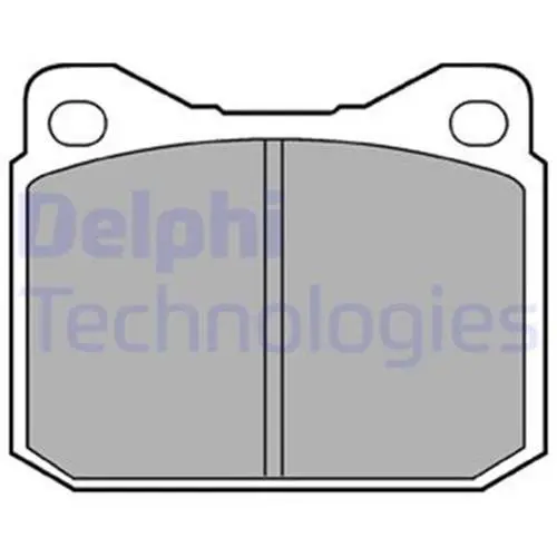 Тормозные колодки delphi LP117