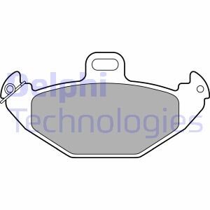 Тормозные колодки delphi LP1252 на Рено Сафран