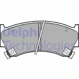 Тормозні (гальмівні) колодки Delphi LP1590