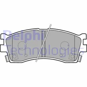 Тормозні (гальмівні) колодки Delphi LP1702