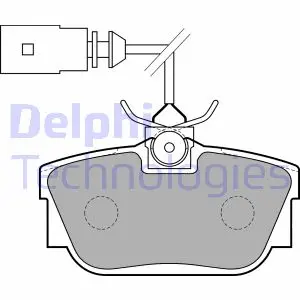 Тормозные колодки delphi LP1733