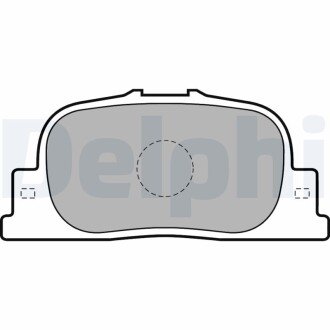 Тормозные колодки delphi LP1740