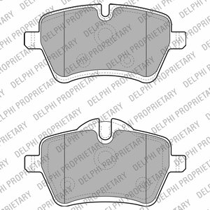 Передние тормозные колодки delphi LP1985