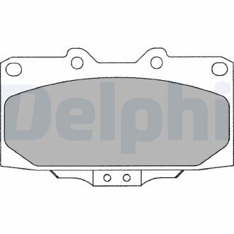 Тормозні (гальмівні) колодки delphi LP2044