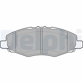 Тормозні (гальмівні) колодки delphi LP2059