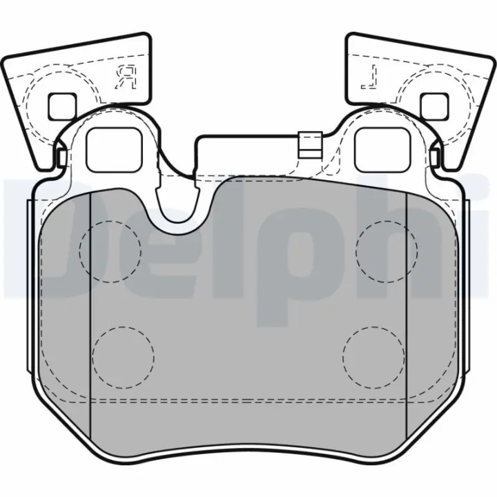 Тормозные колодки delphi LP2121
