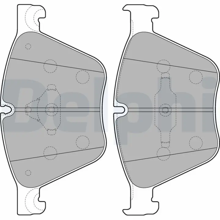 Тормозные колодки delphi ""LP2210"