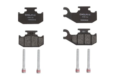 Тормозні (гальмівні) колодки delphi LP3191