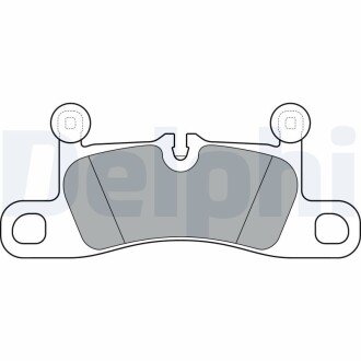 Тормозні (гальмівні) колодки delphi LP3298