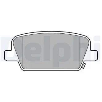 Тормозні (гальмівні) колодки Delphi LP3554