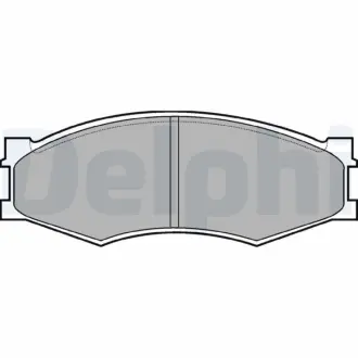 Тормозные колодки delphi LP358